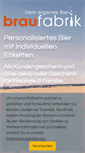 Mobile Screenshot of braufabrik.de